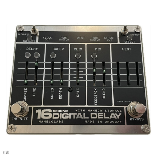 Maneco Labs SIXTEEN SECONDS DELAY REISSUE (Blk & Silver)